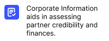 Corporate information card
